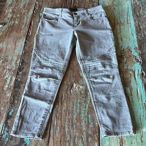 Express Light Olive Women's Straight Leg Jeans